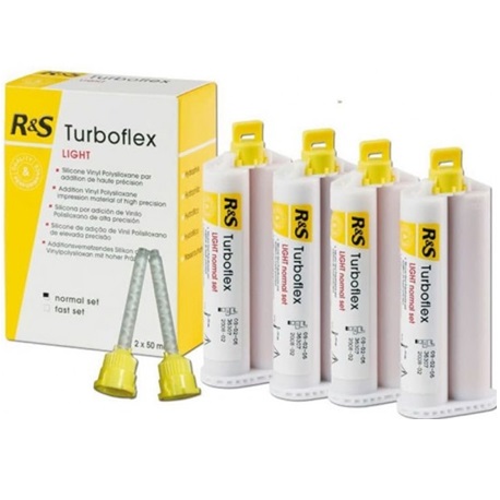R&S Turboflex Regular Set Impression Material (2 X 50ml cartridges+12 mixing tips)